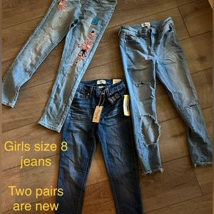 Girls jeans size 8